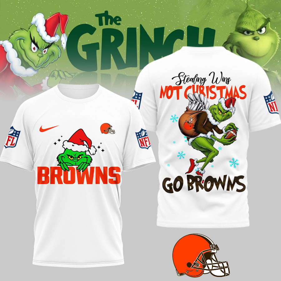 Premium NFL CLE x The Grinch Shirt V3 NMD TTV