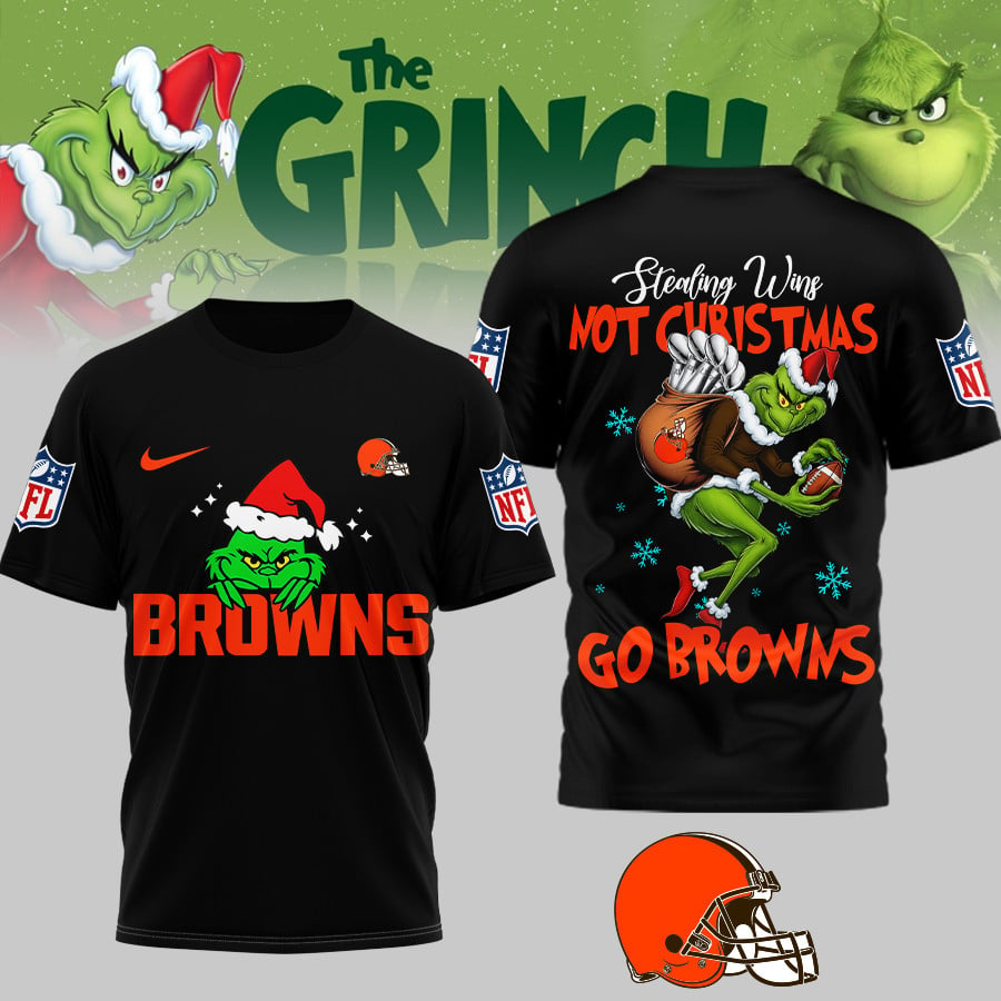 Premium NFL CLE x The Grinch Shirt V3 NMD TTV