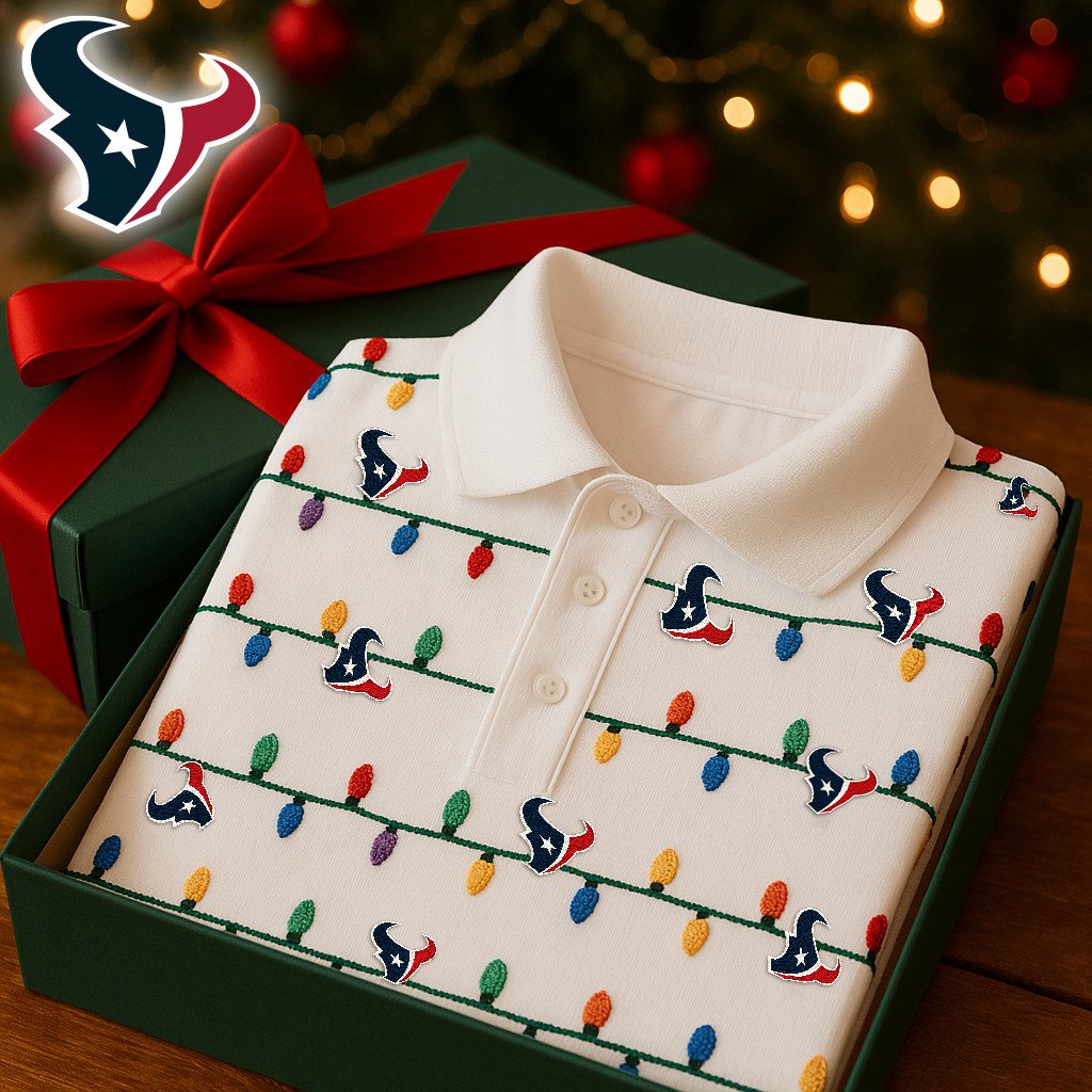 Premium NFL HOU Christmas Polo Shirt V2 NMD NHM