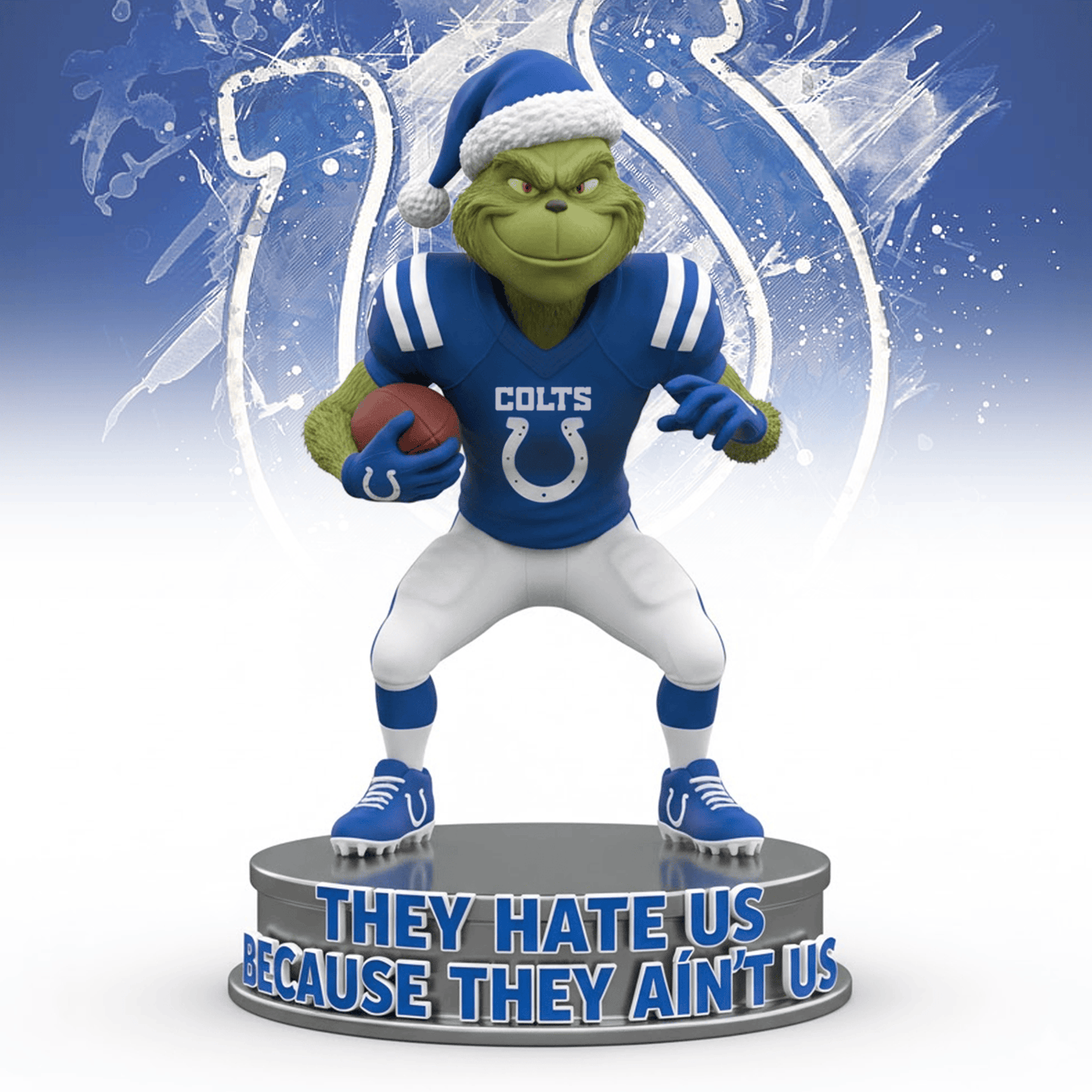 Premium NFL IC Christmas The Grinch Arcylic Plaque V1 NMD