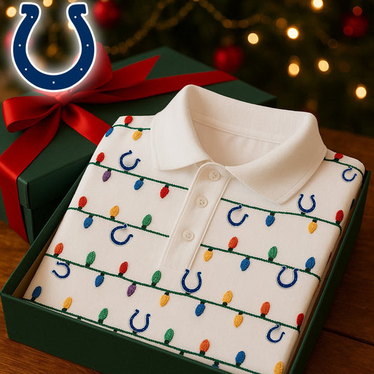 Premium NFL IND Christmas Polo Shirt V2 NMD NHM