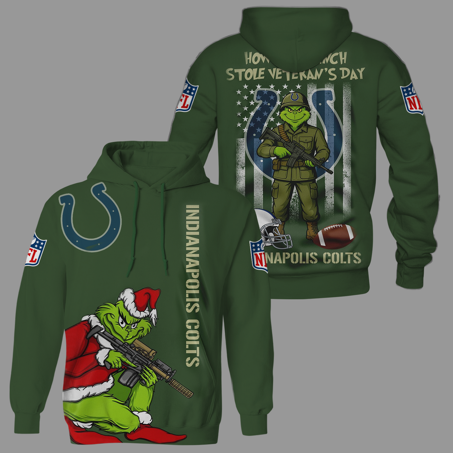 Premium NFL IND The Grinch Salute Veterans Shirt V1 NMD 311025 TTV