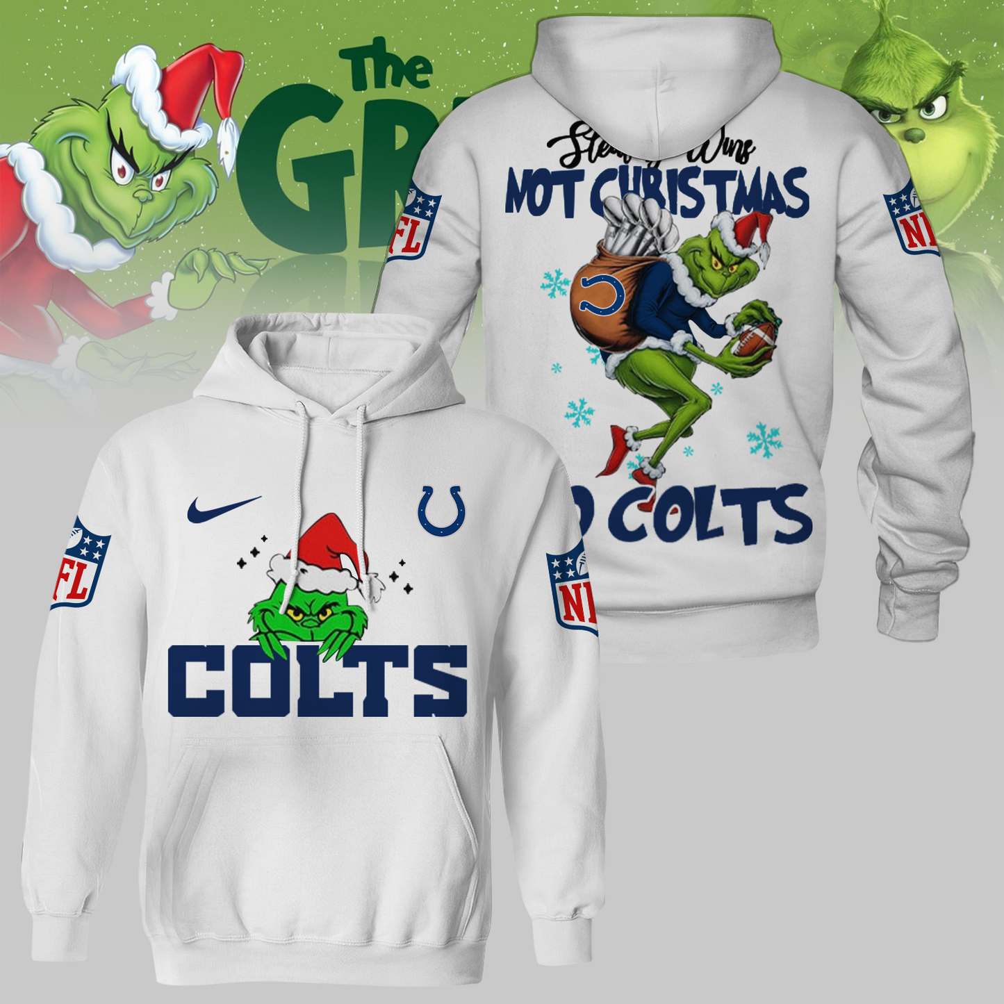 Premium NFL IND x The Grinch Shirt V3 NMD TTV