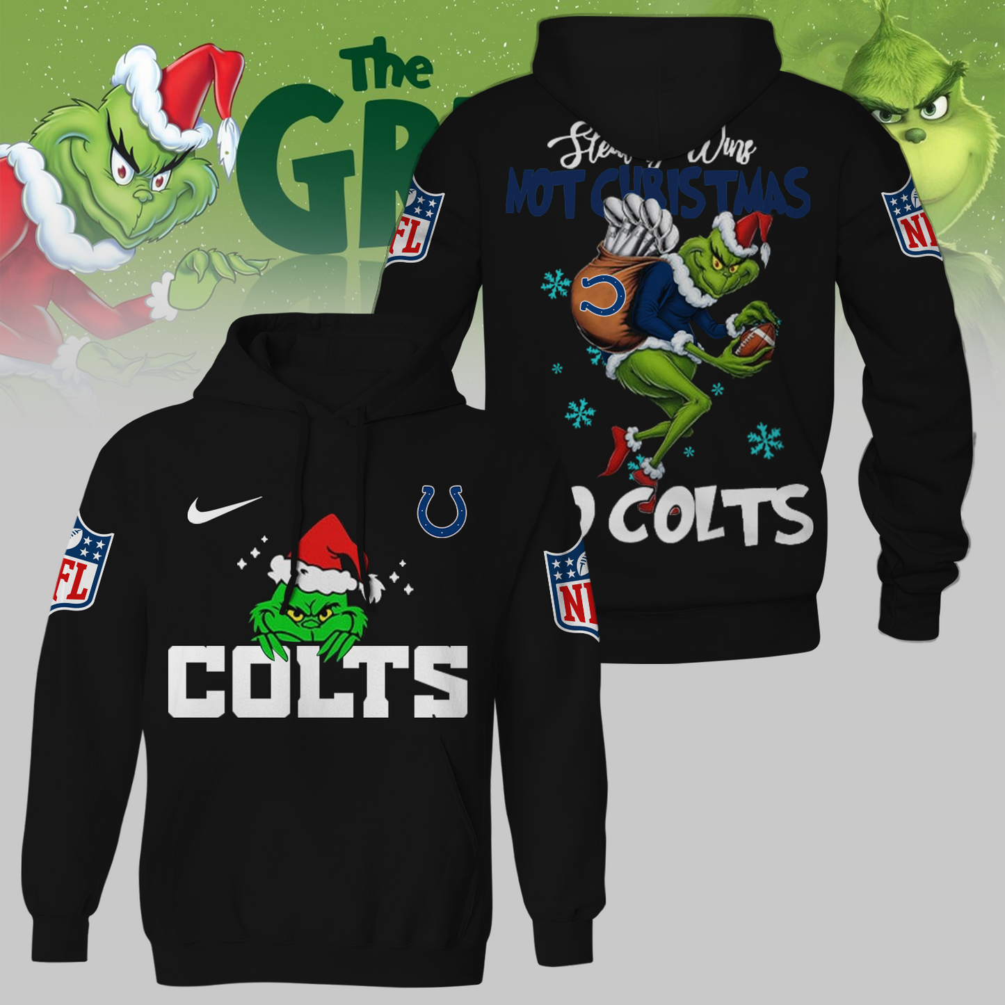 Premium NFL IND x The Grinch Shirt V3 NMD TTV