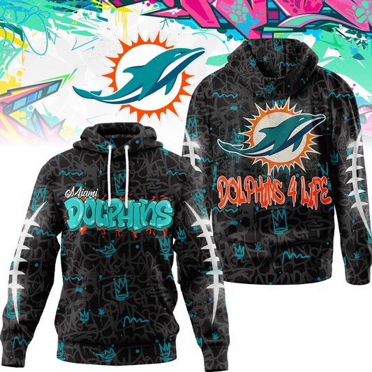 Premium NFL MIA Special Graffiti Hoodie V2 NMD  TTV