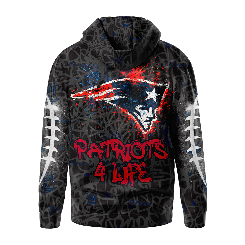 Premium NFL NE Special Graffiti Hoodie V2 NMD  TTV