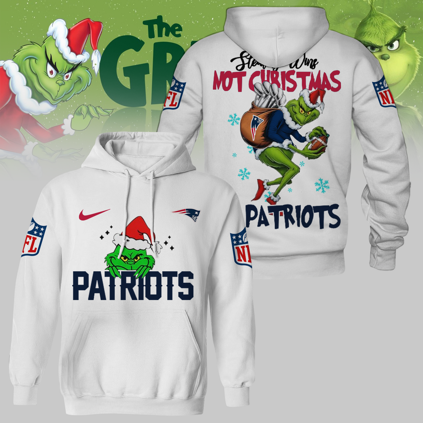 Premium NFL NE x The Grinch Shirt V3 NMD TTV