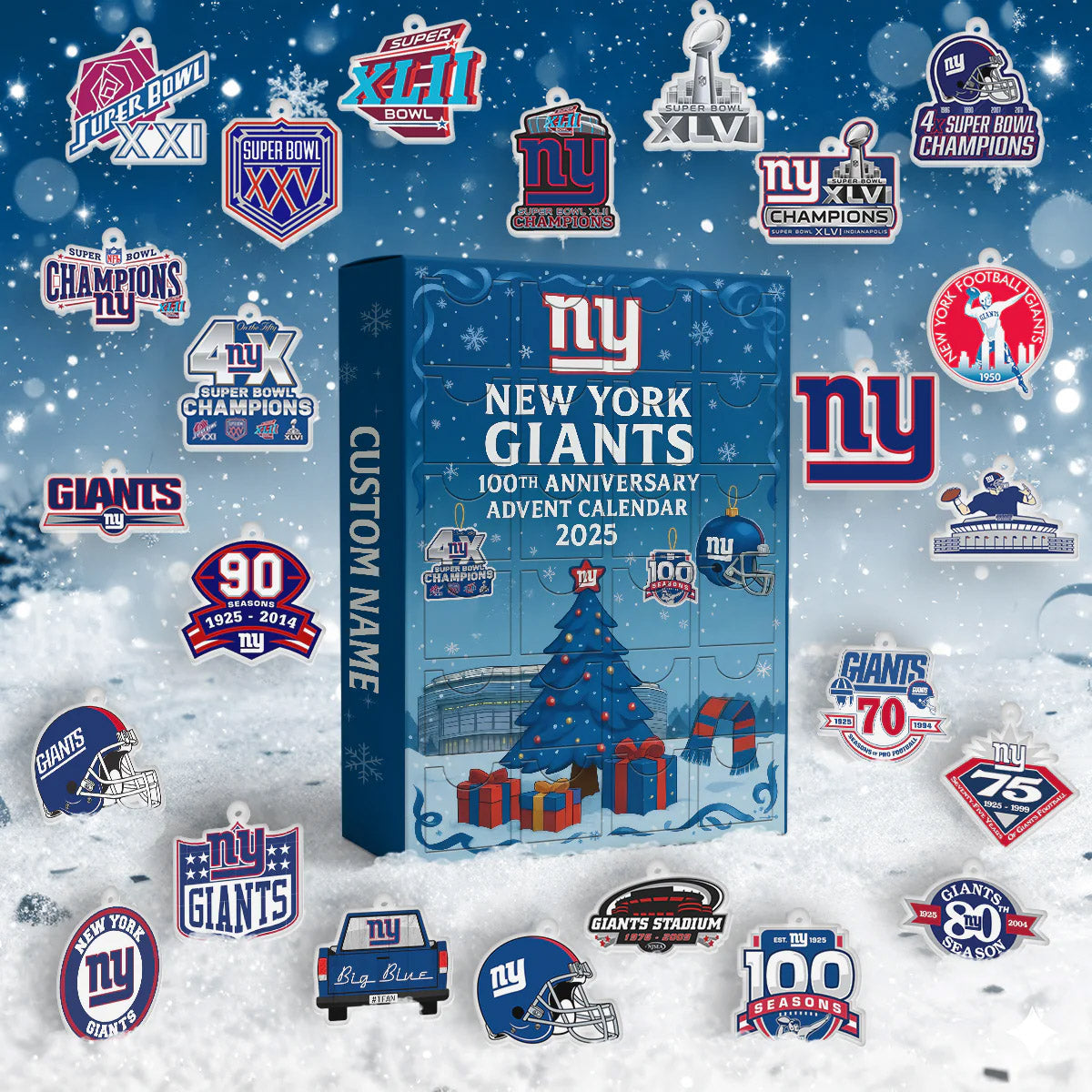 Premium NFL NYG Advent Calendar 2025 V1 NMD NHM