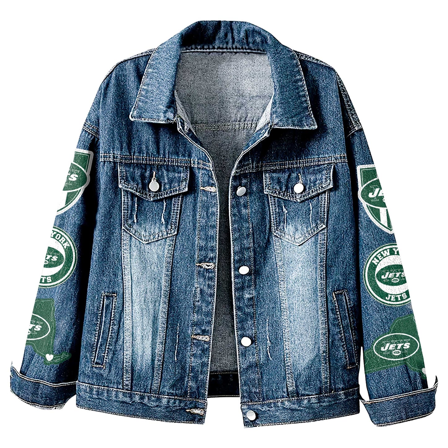 Premium NFL NYJ Denim Jacket V1 NMD NHM