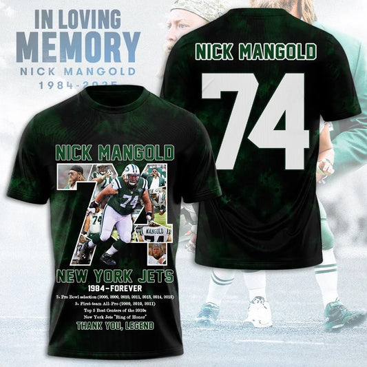 Premium NFL NYJ In Memory Of Nick Mangold T-shirt V12 NMD NHM