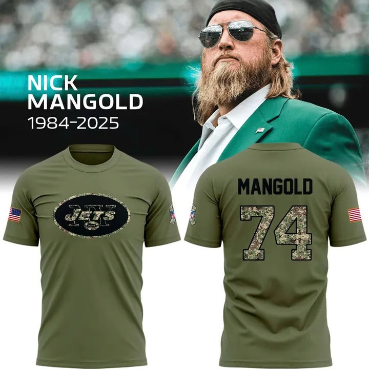 Premium NFL NYJ In Memory Of Nick Mangold T-shirt V6 NMD NHM