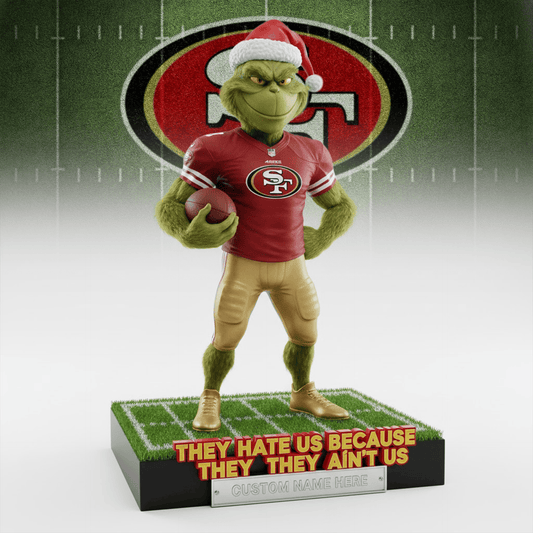 Premium NFL SF Christmas The Grinch Arcylic Plaque V1 NMD