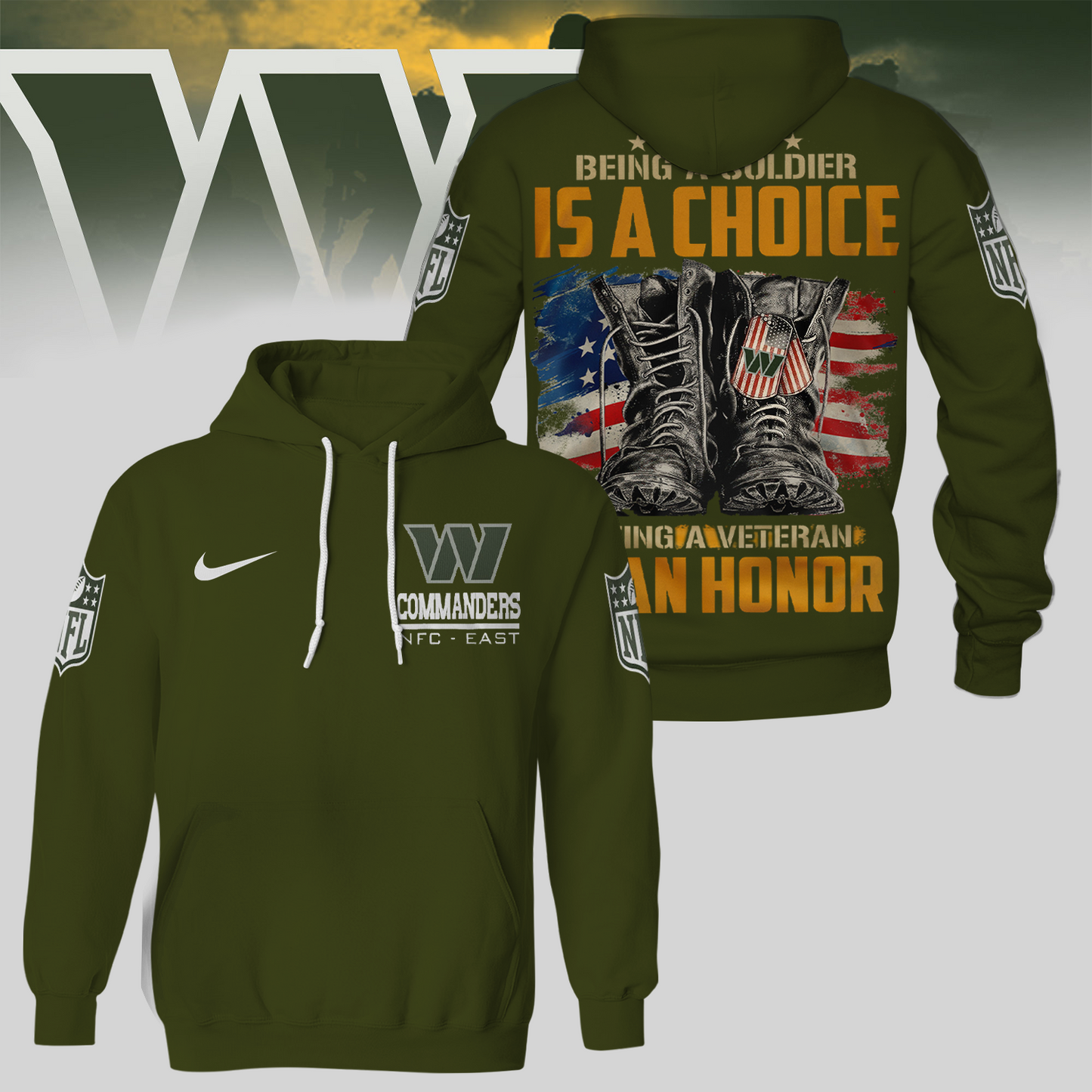 Premium NFL WAS Army Veteran Shirt V1 NMD 221025 TTV