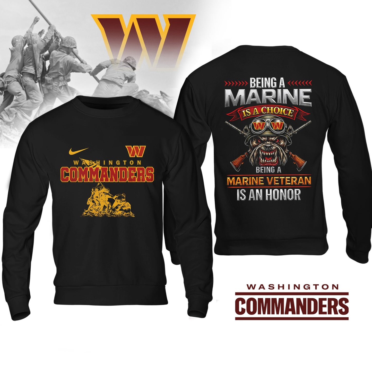 Premium NFL WAS Marine Veteran Shirt V2 NMD NHM