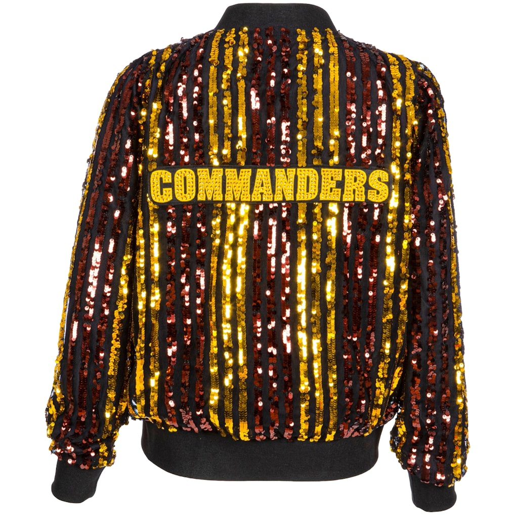 Premium NFL WAS Women Sequin Bomber Jacket V1 NMD TTV