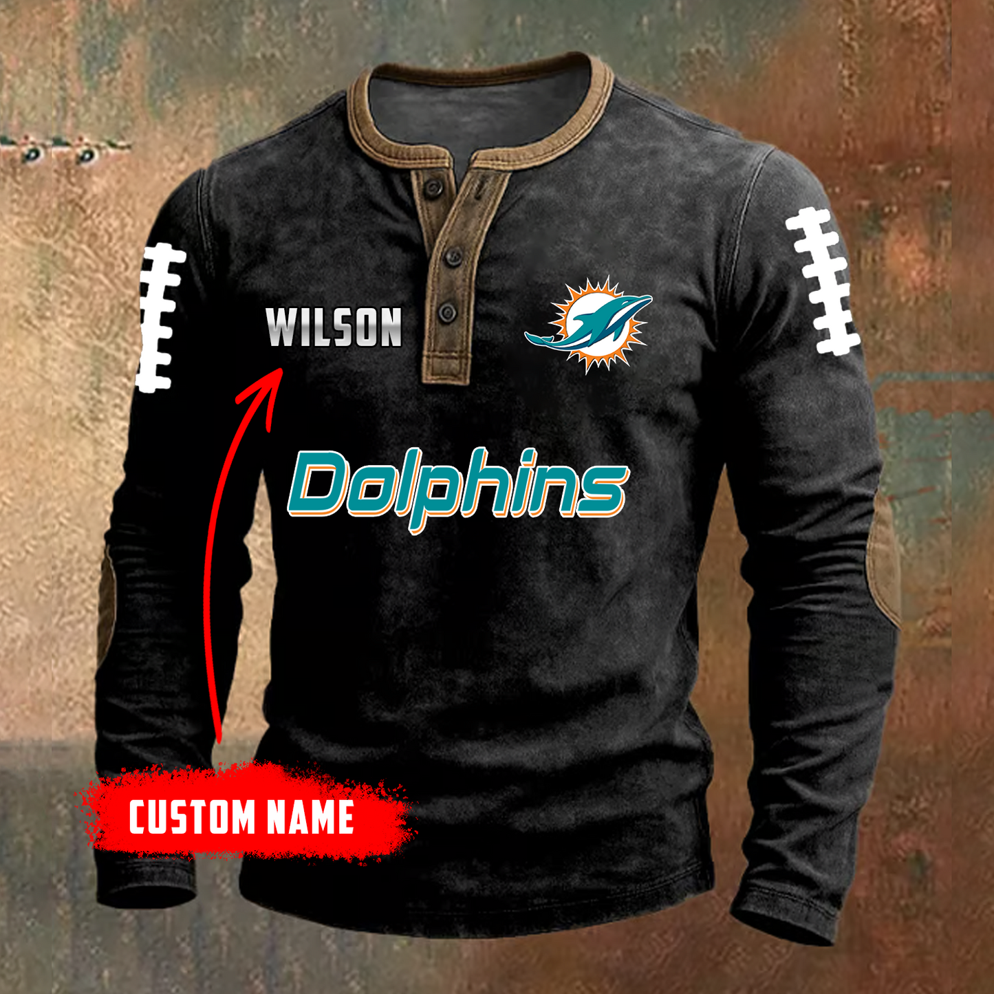 PREMIUM NFL X MIA LONG SLEEVE SHIRT NDT TDT