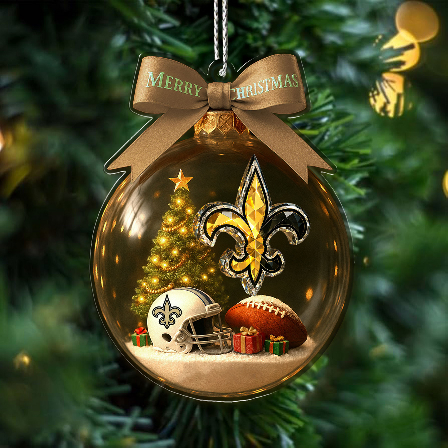 Premium NFL X NO Christmas Ornaments NDT TDT