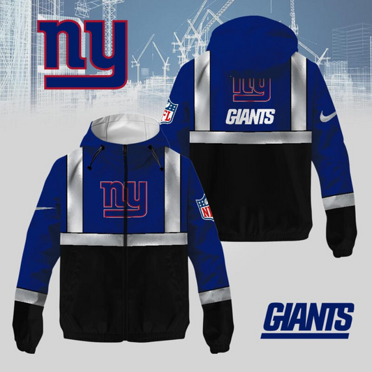 Premium NFL x NYG  Safety Windbreaker Jacket V1 NAK