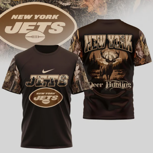 Premium NFL X NYJ Deer Hunting 3D Shirt NDT NHM