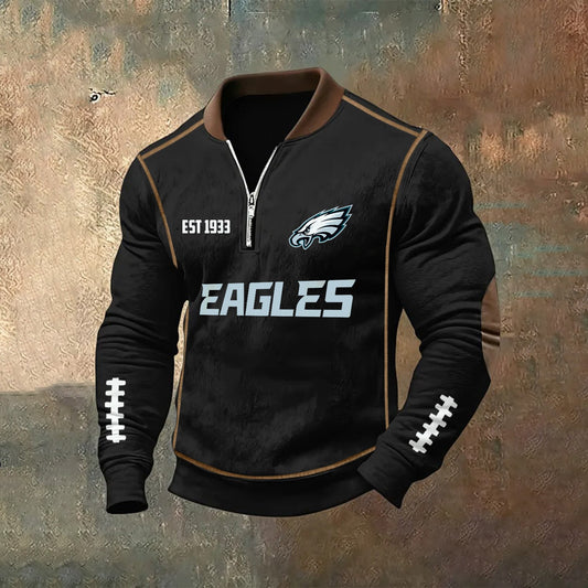 PREMIUM NFL X PHI Zipper Sweatshirt 2025 NDT NHM