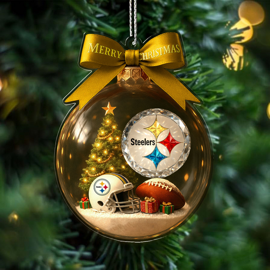 Premium NFL X PIT Christmas Ornaments NDT TDT