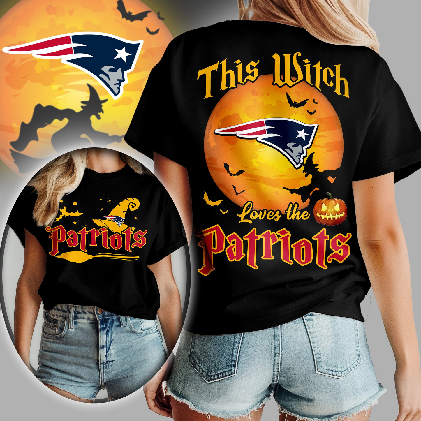 PREMIUM PATRIOT X HALLOWEEN T SHIRT NDT TDT