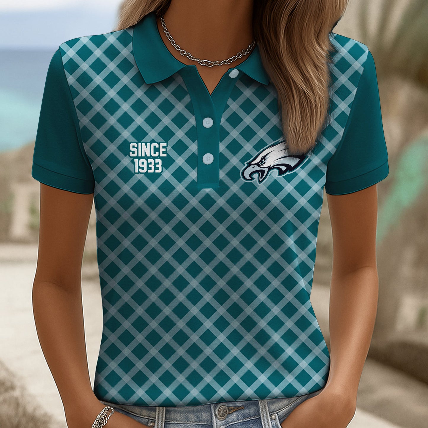 Premium PLE Checkered Women Polo Shirt V2 NMD NHM