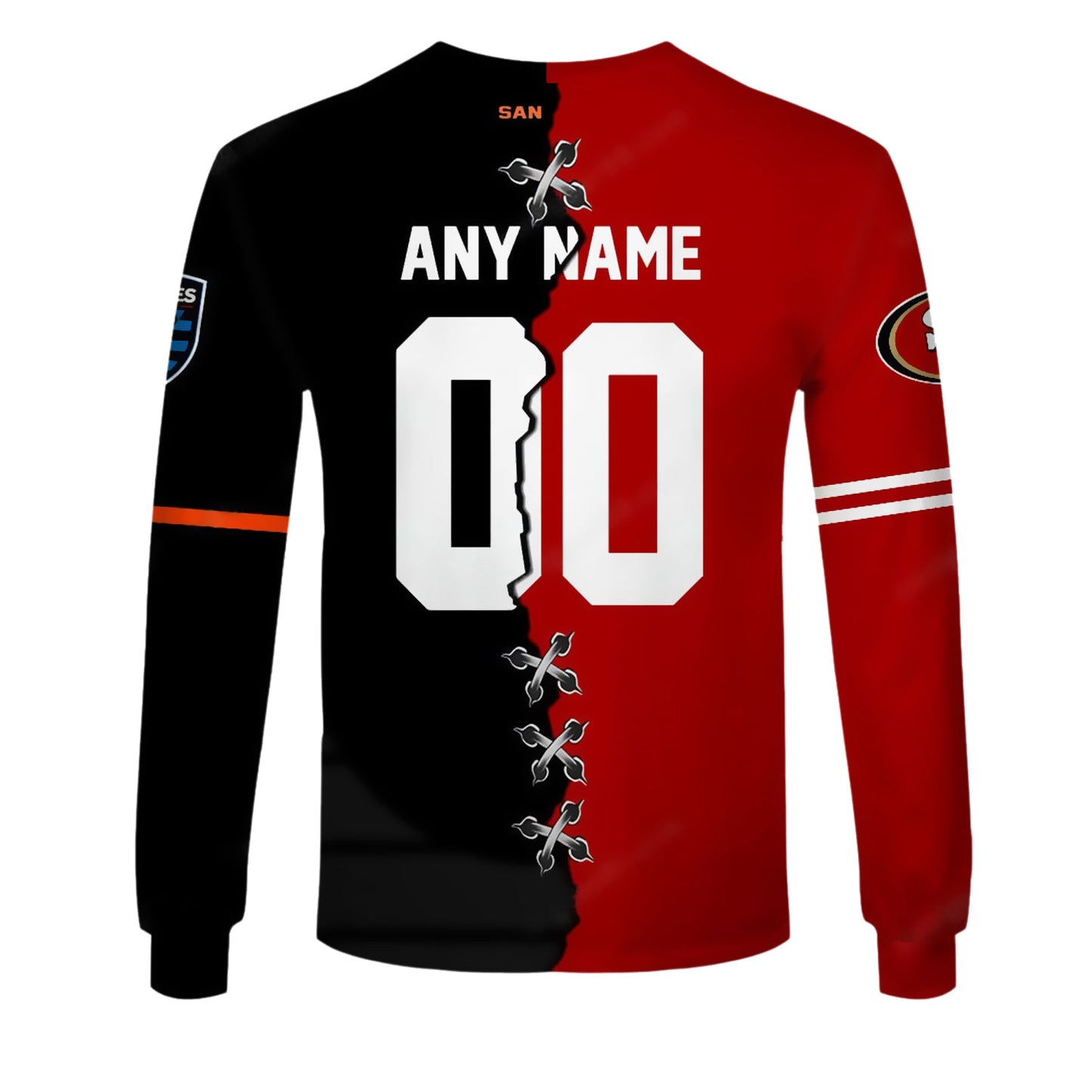 PREMIUM San Jose Earthquakes X San Francisco 49ers (MLS x NFL) LONG SLEEVE SHIRT NDT NHM