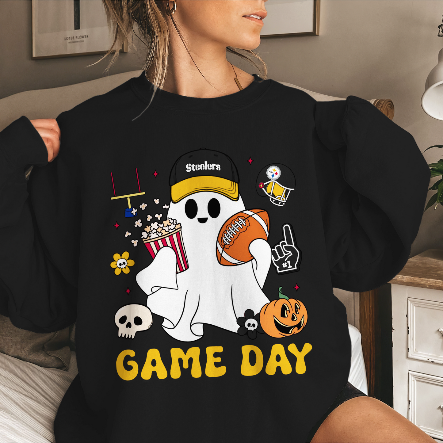 PS Game Day Football Ghost Sweatshirt DDT NTL