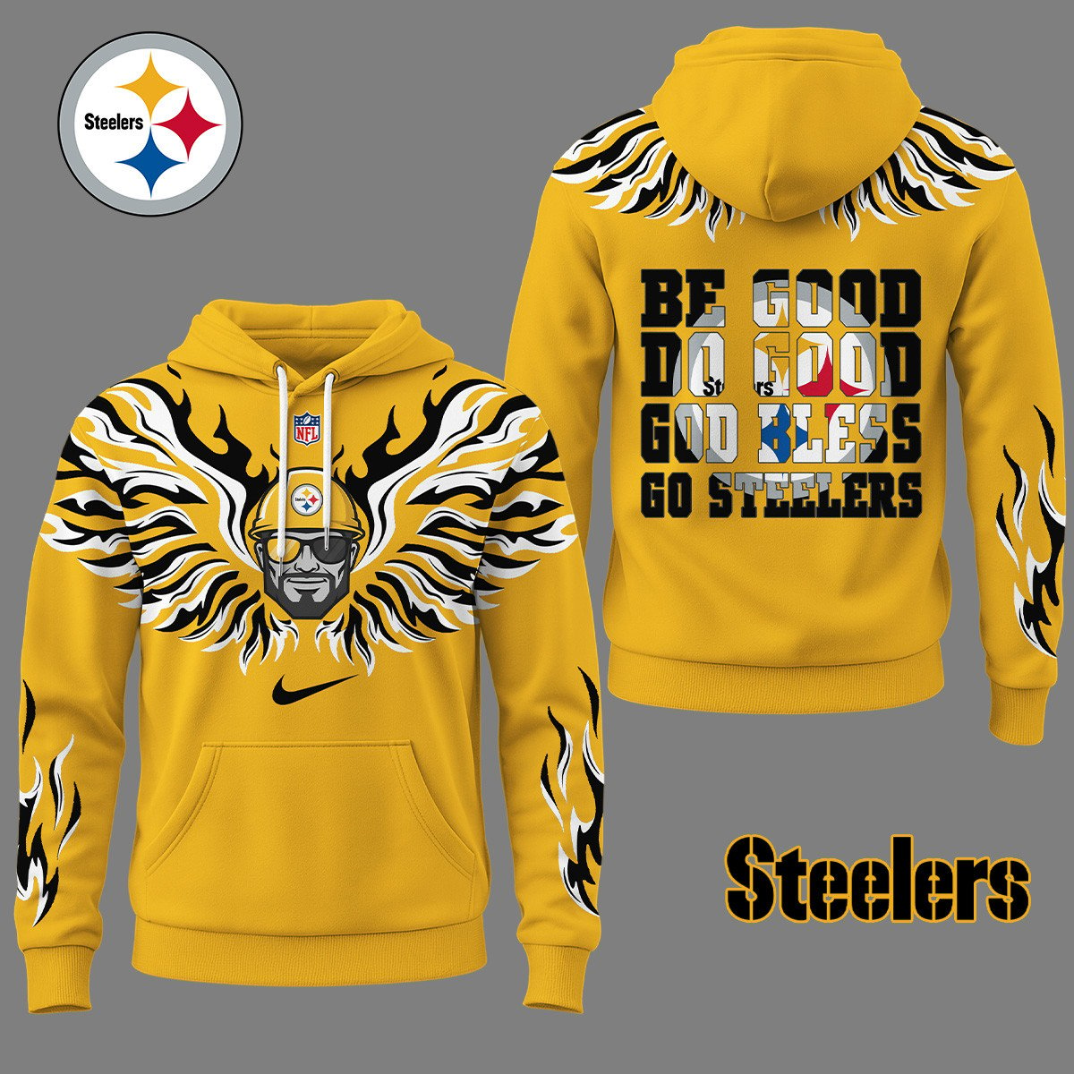 PS Premium NFL Fire Wings 3D Hoodie DDT CTND