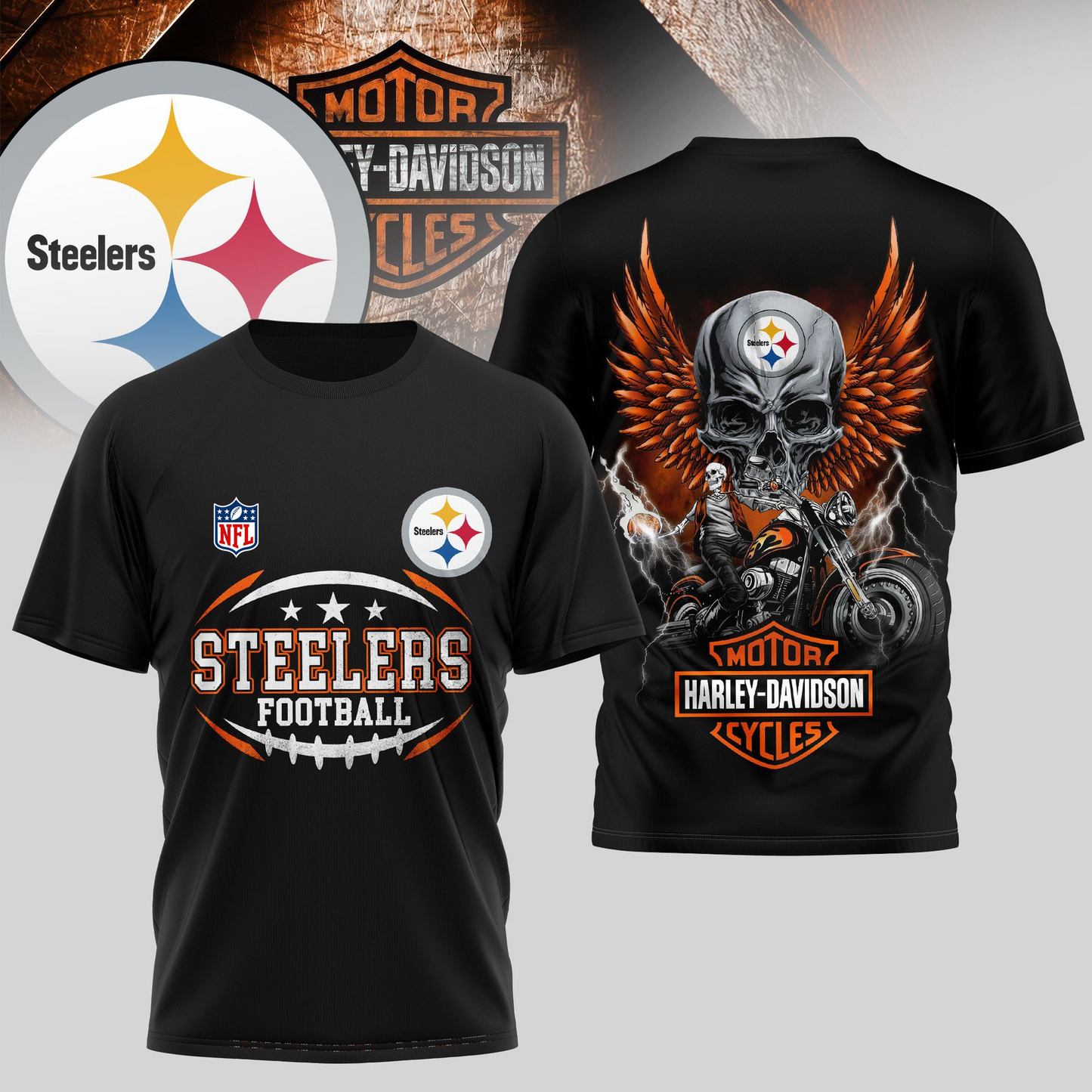 PS Premium NFL Motorcycle 3D Shirt DDT CTND