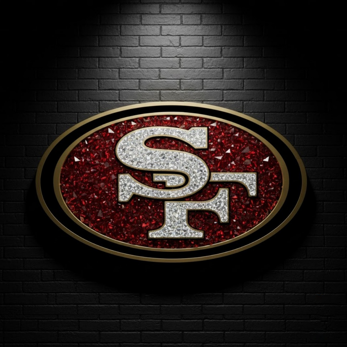 SF X NFL Diamond Crystal Wall Art DatND DVT