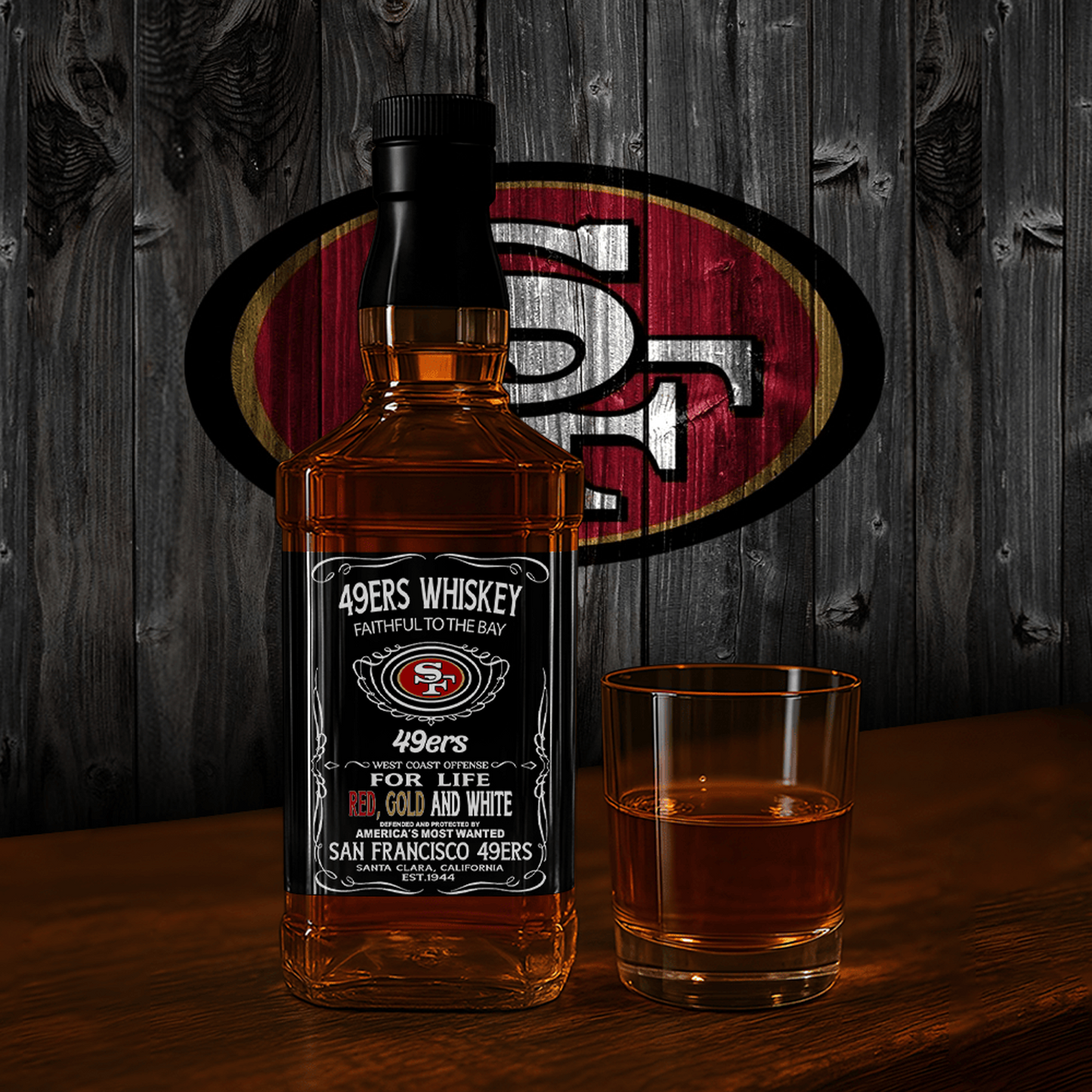 SF x NFL Whiskey For True Fans Only DATND TANTD
