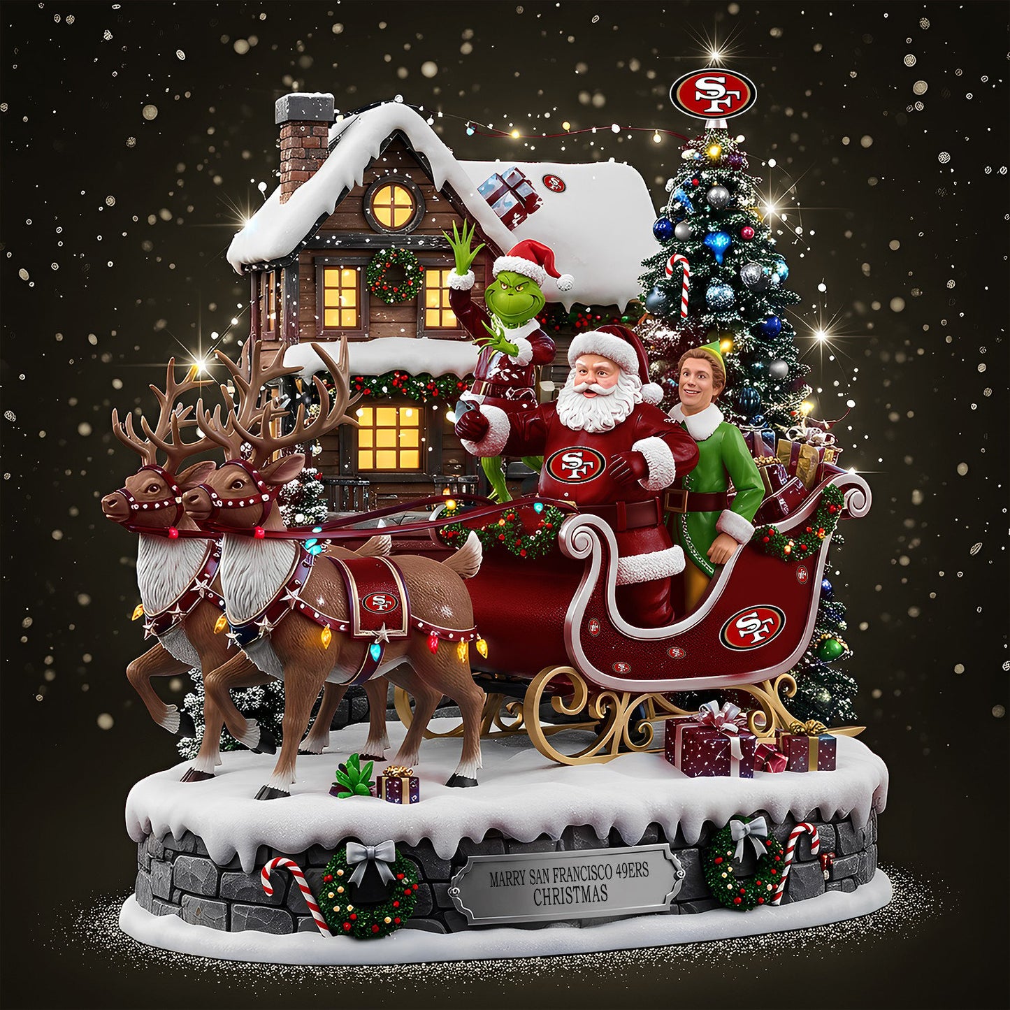 SF49 Acrylic Block - NFL Christmas Gift For Fans DDT CTND