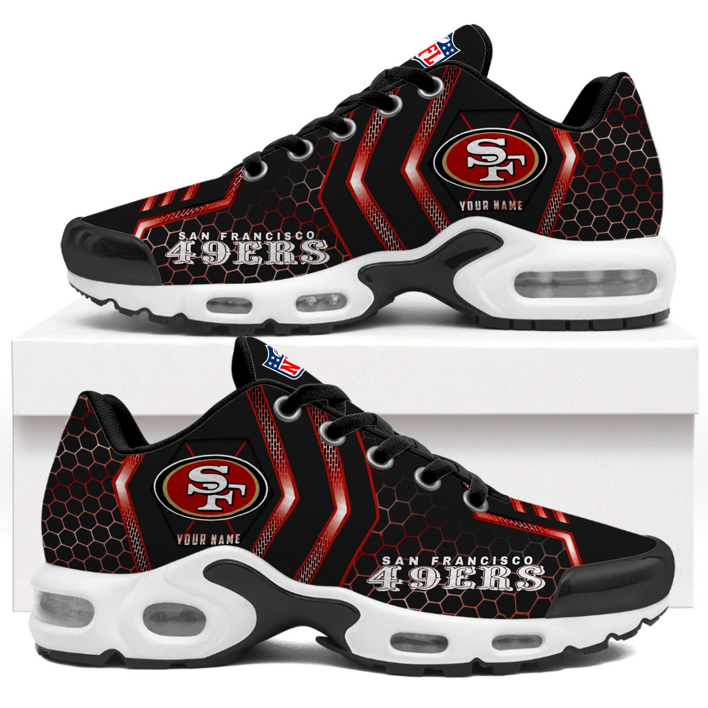 SF49 NFL Personalized Air Max Shoes Exclusive DDT CTND
