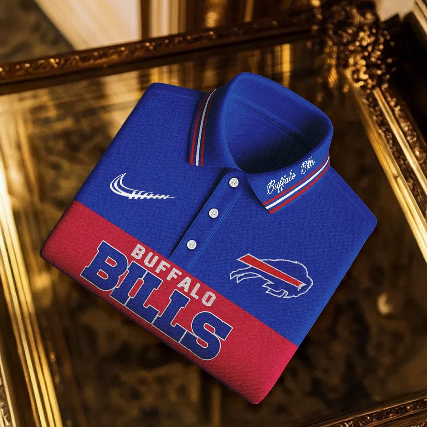 SIGNATURE NFL X BUF BUSINEES CLASSIC LONG POLO SHIRT NDT NHM