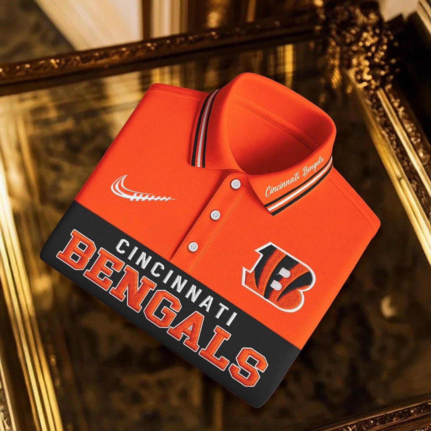 SIGNATURE NFL X CIN BUSINEES CLASSIC LONG POLO SHIRT NDT NHM