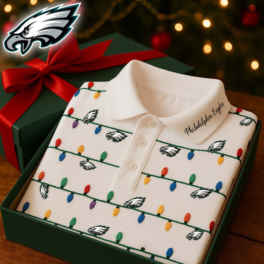 SIGNATURE NFL X PHI Christmas Polo Shirt 2025 NDT NHM