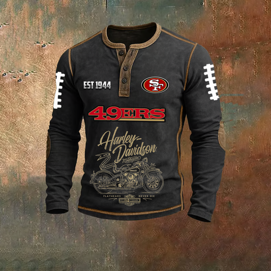 Signature NFL X SF V2 Harley 3D Long Sleeve Shirt NDT TDT 2210