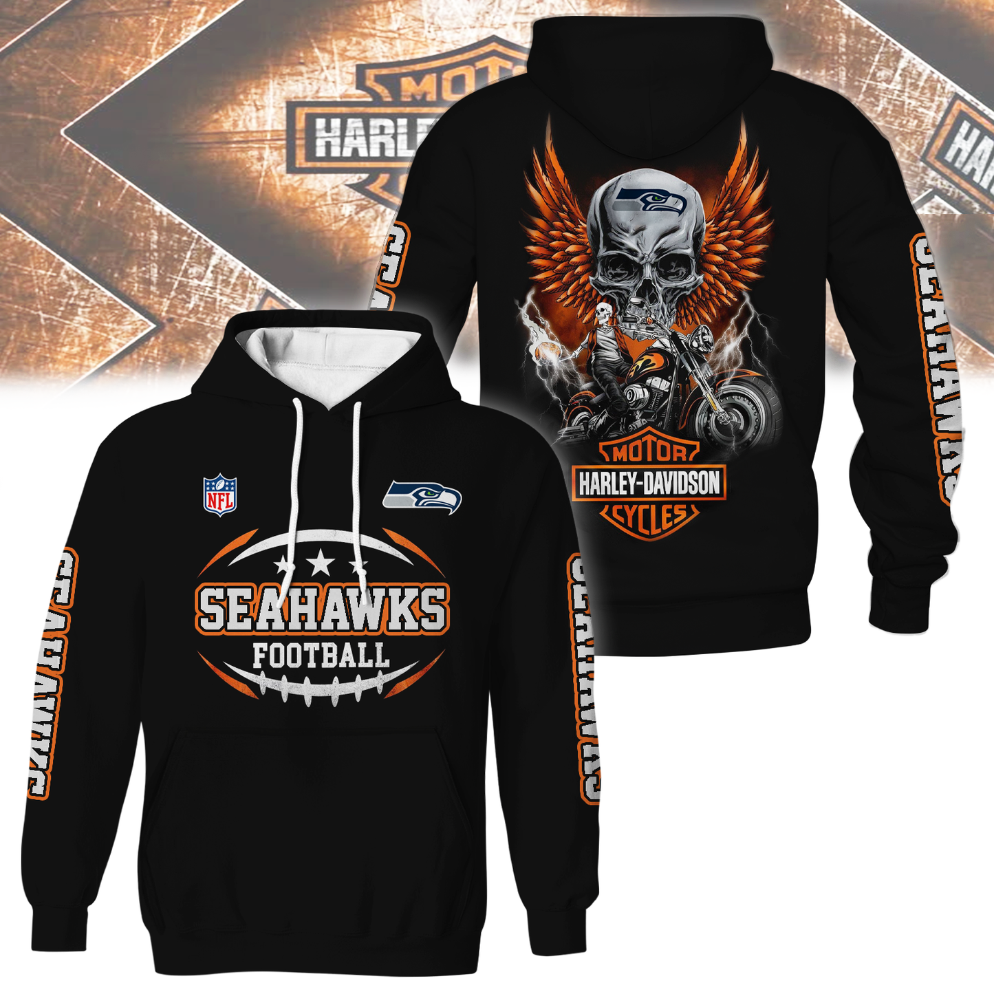SS Premium NFL Motorcycle 3D Shirt DDT CTND
