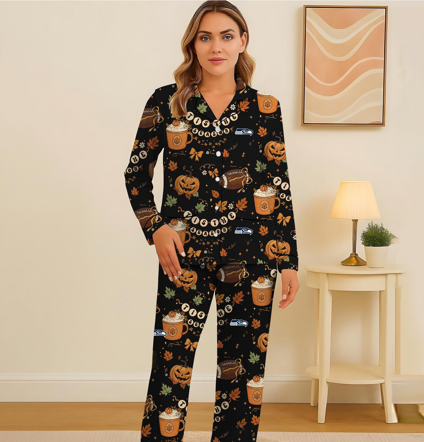 SS x NFL Tis The Season Pajama Set DDT HLP