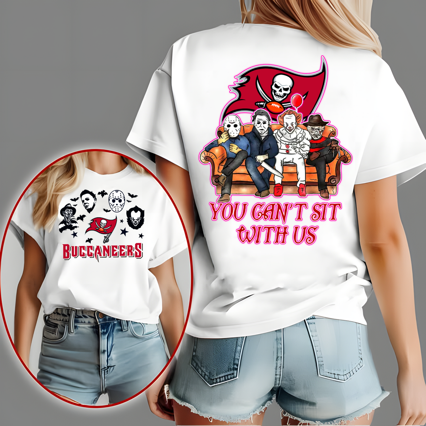 TB x NFL Horror Movie Fan Shirt DatND DVT