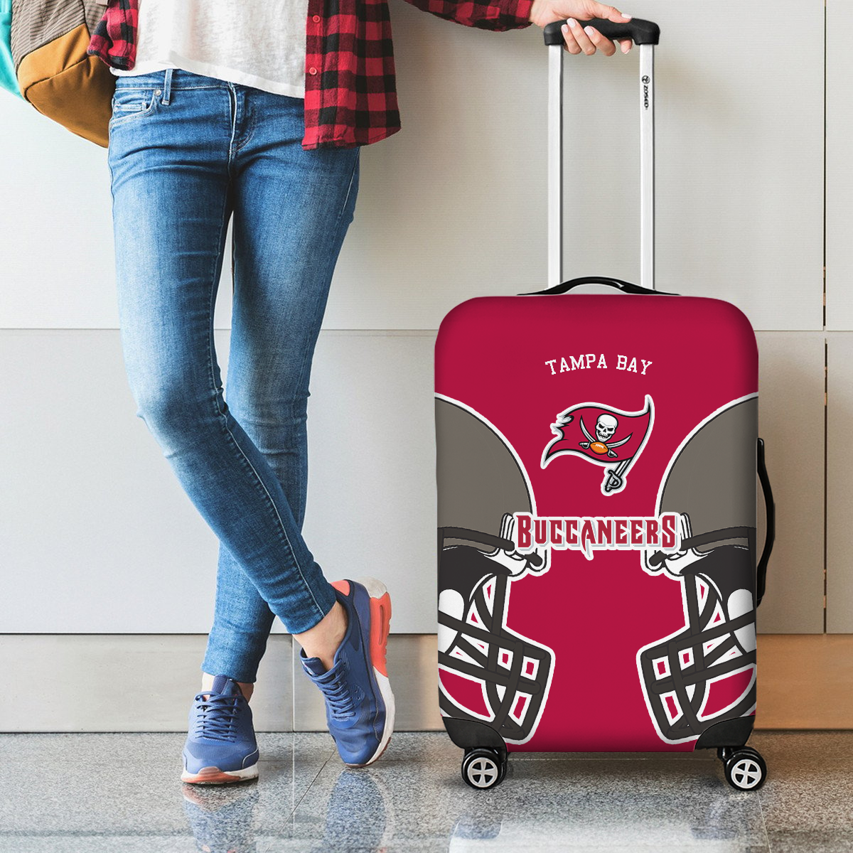 TBB NFL V2 Luggage Cover Suitcase Protector DDT NTL