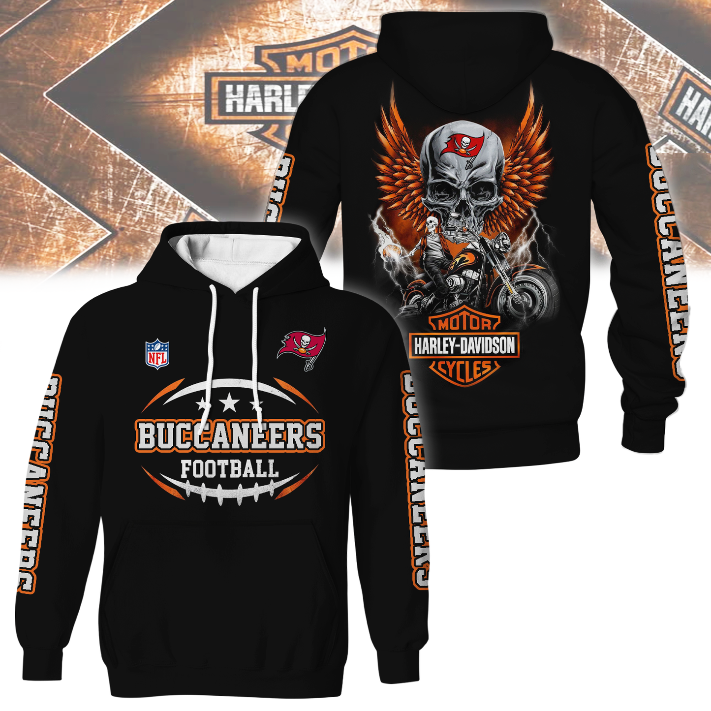 TBB Premium NFL Motorcycle 3D Shirt DDT CTND