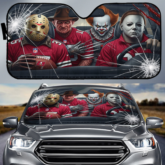 TBB x NFL Horror Car Sunshade For Fan DDT CTND