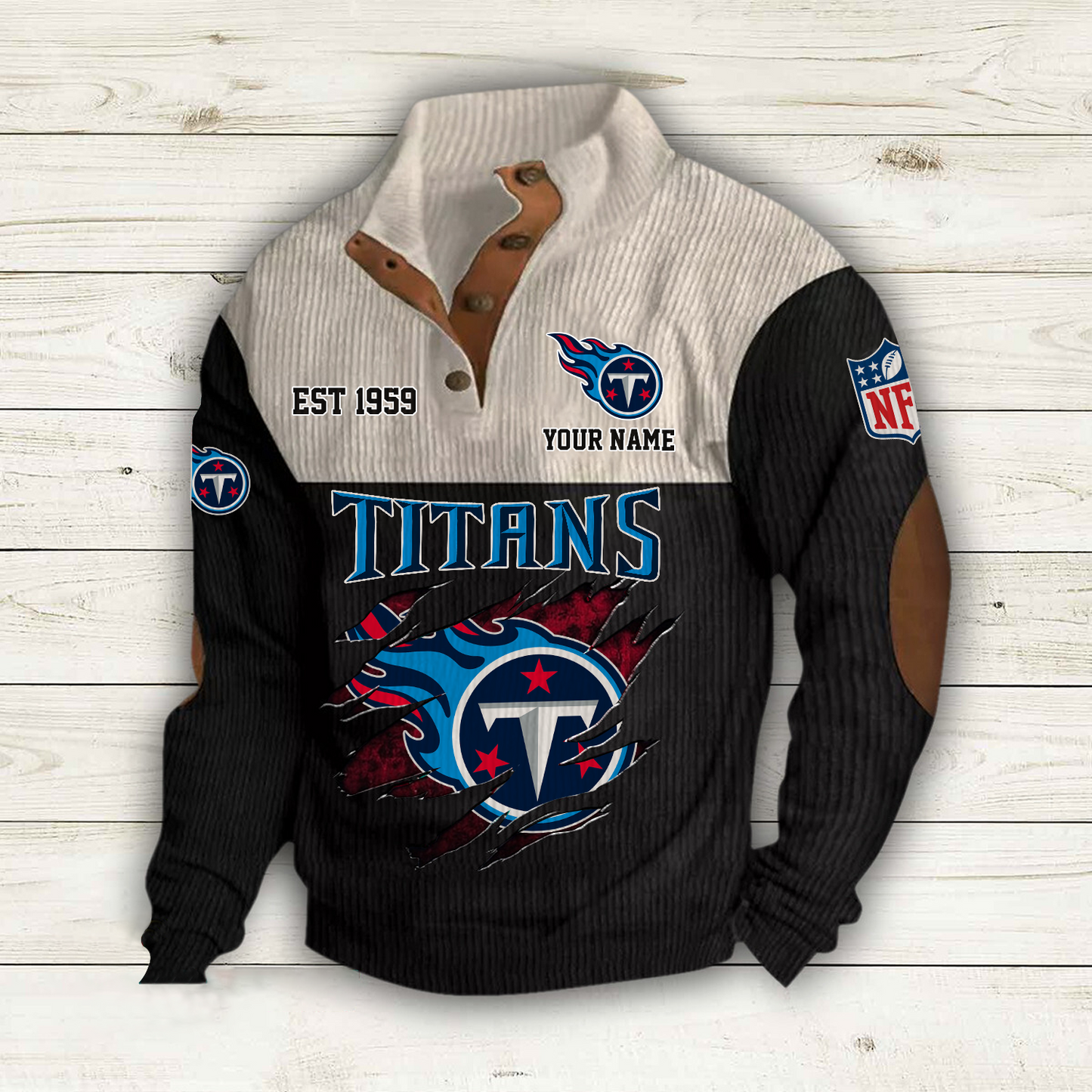 TEN x NFL Custom Name Sport Sweatshirt DatND DVT