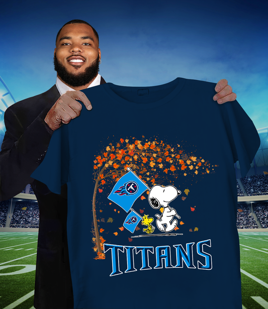 TEN x NFL Snoopy and Woodstock Happy Autumn 2D Shirt DatND ThuongNH