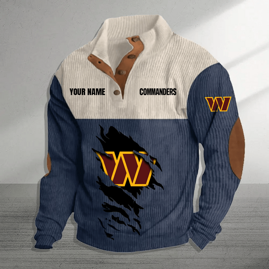 WAS x NFL Premium Personalized Game-Day Pullover DATND TANTD