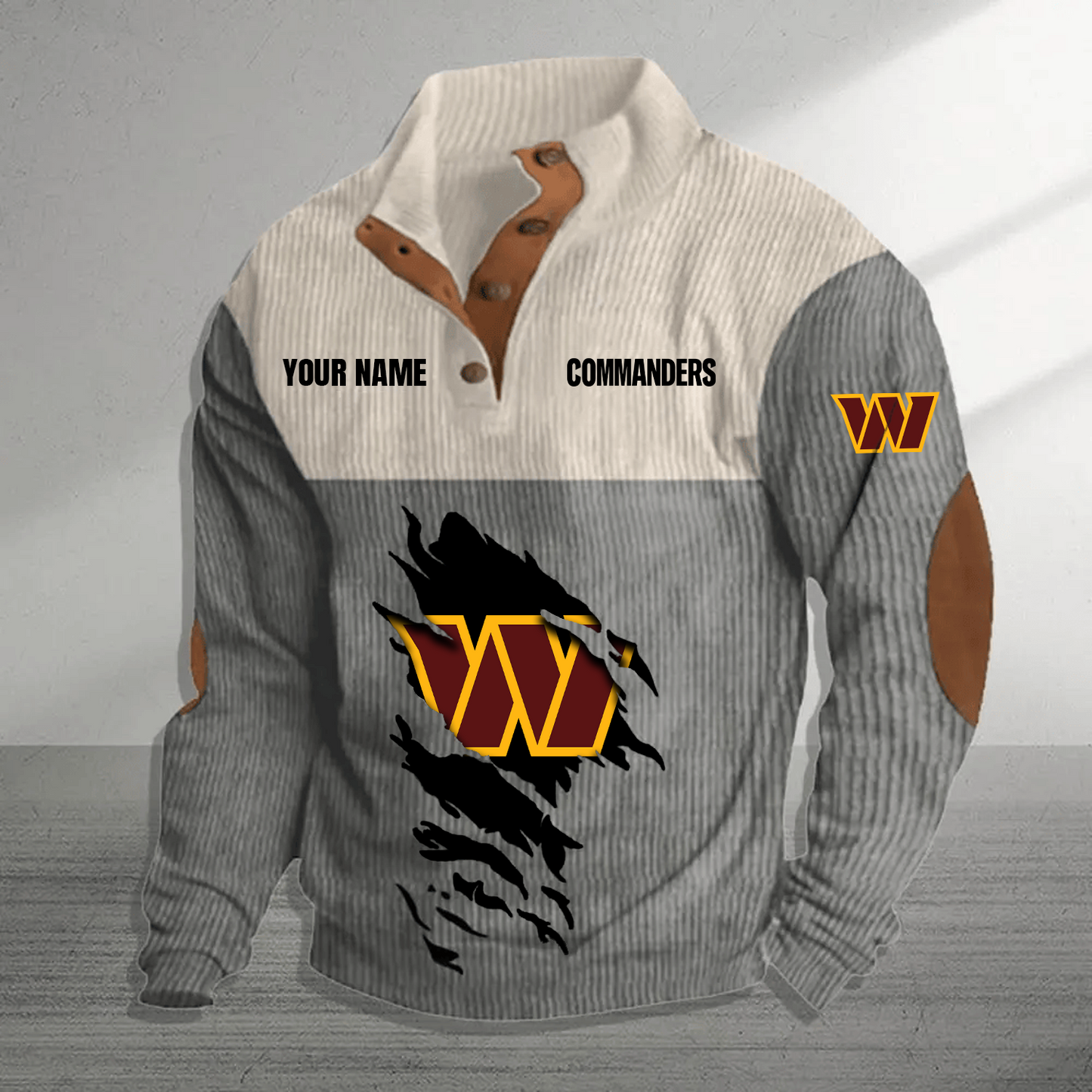 WAS x NFL Premium Personalized Game-Day Pullover DATND TANTD