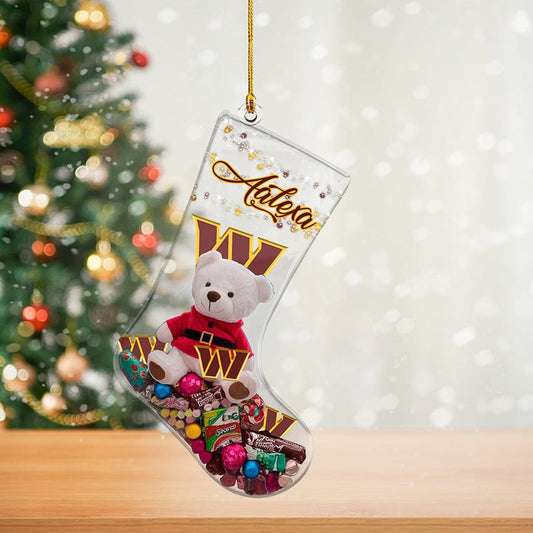 WC Christmas NFL Personalized Acrylic Ornament For Fan DDTNTL